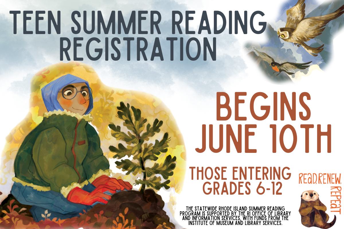 teen summer reading program june 10th grades 6-12