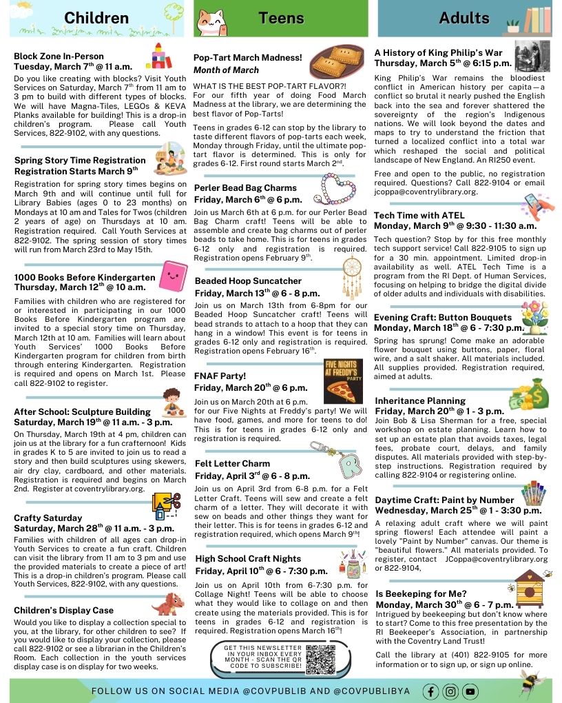 Coventry Newsletter, page 2