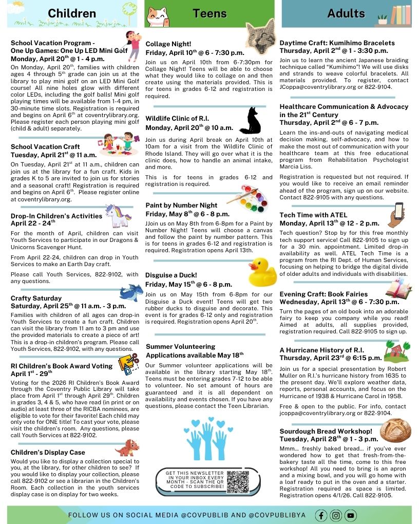 Coventry Newsletter, page 2