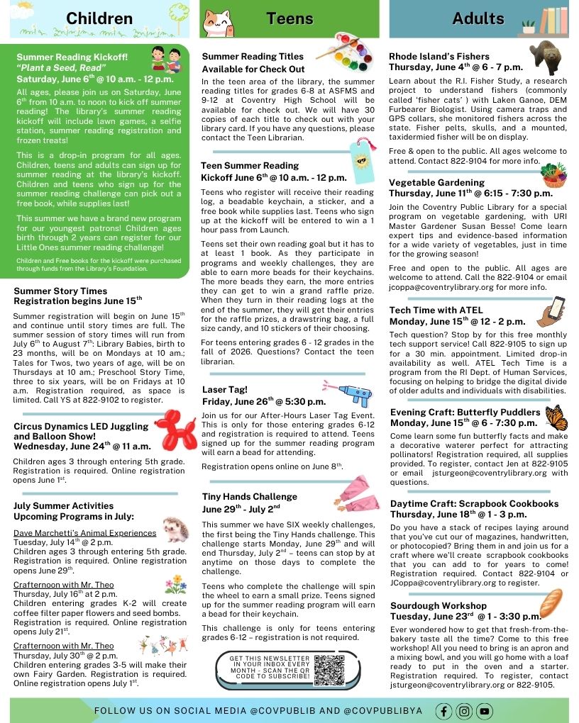 Coventry Newsletter, page 2