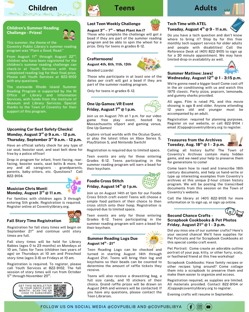 Coventry Newsletter, page 2