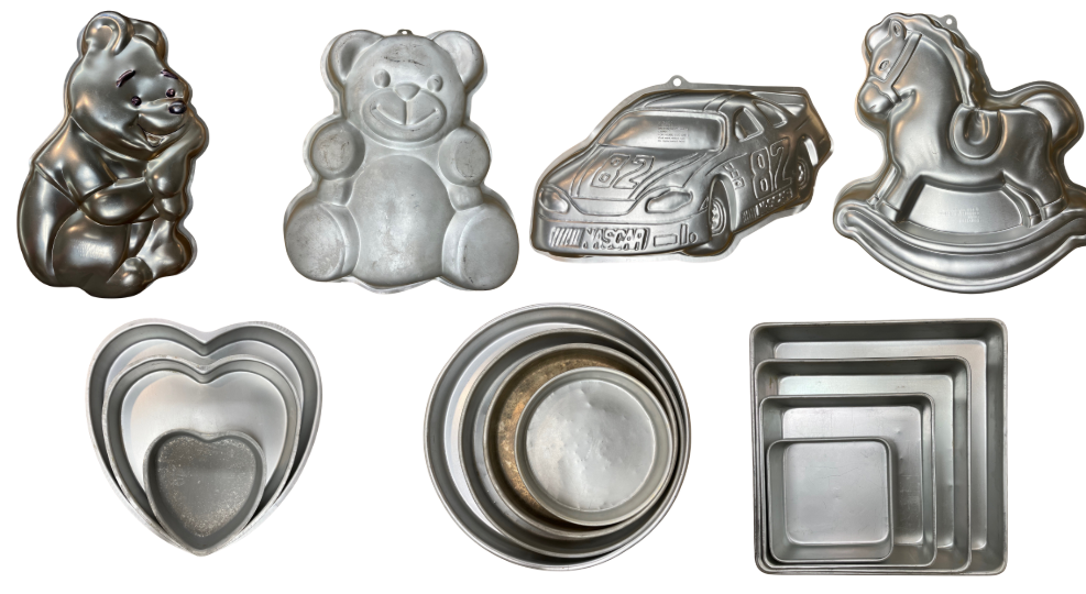 Cake pans available to borrow at the Coventry Public Library