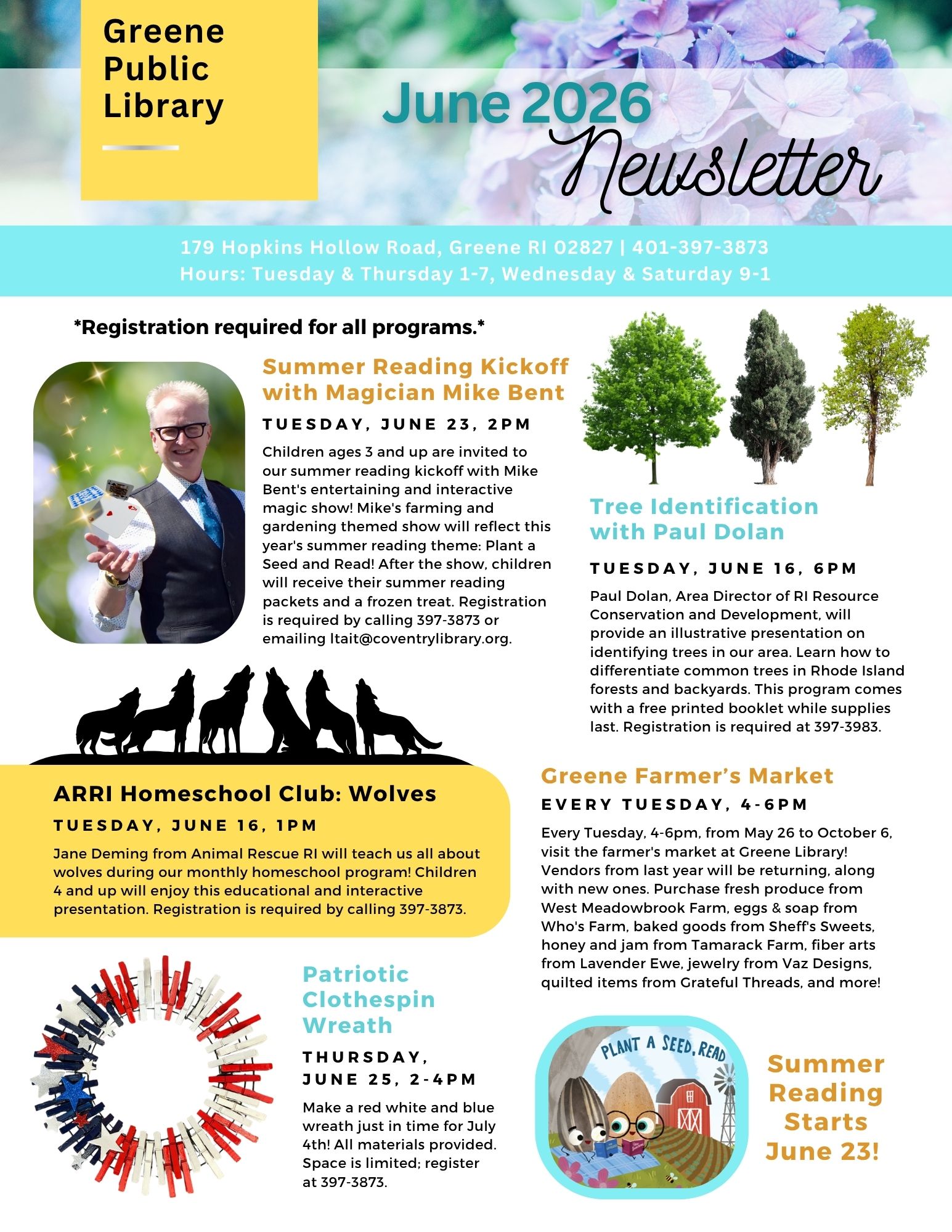 Greene Newsletter, page 1
