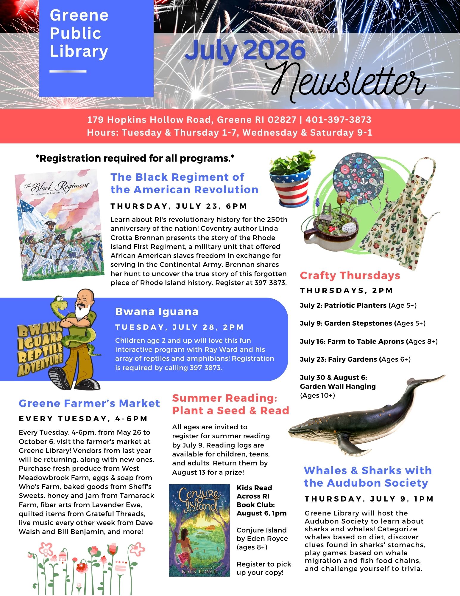 Greene Newsletter, page 1