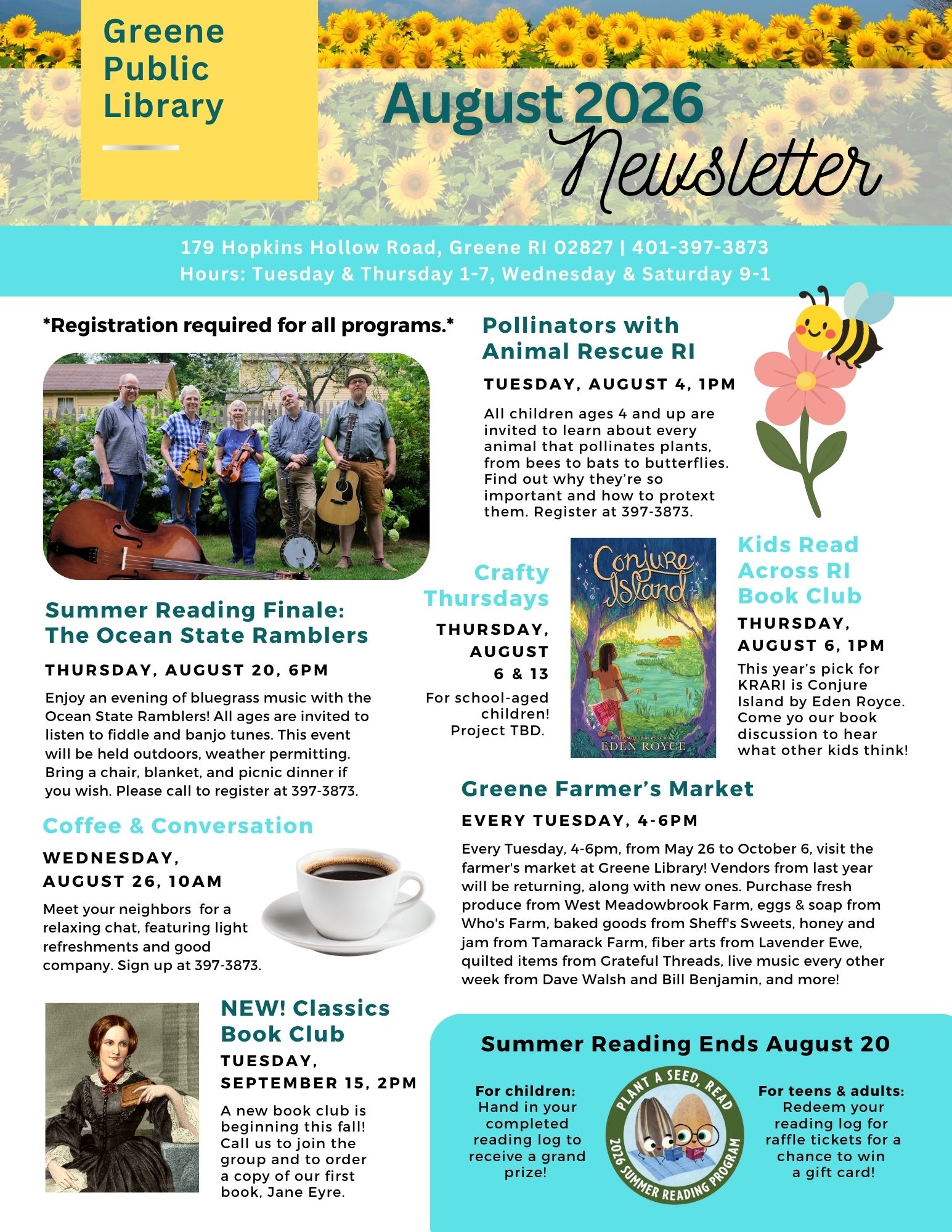 Greene Newsletter, page 1