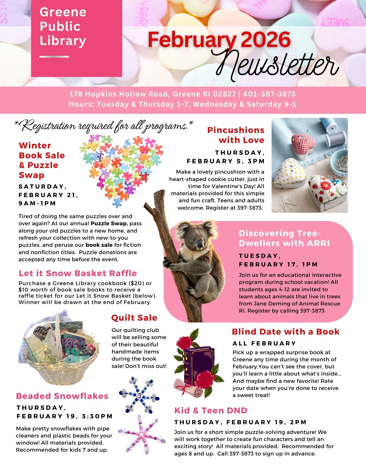 Greene Newsletter, page 1