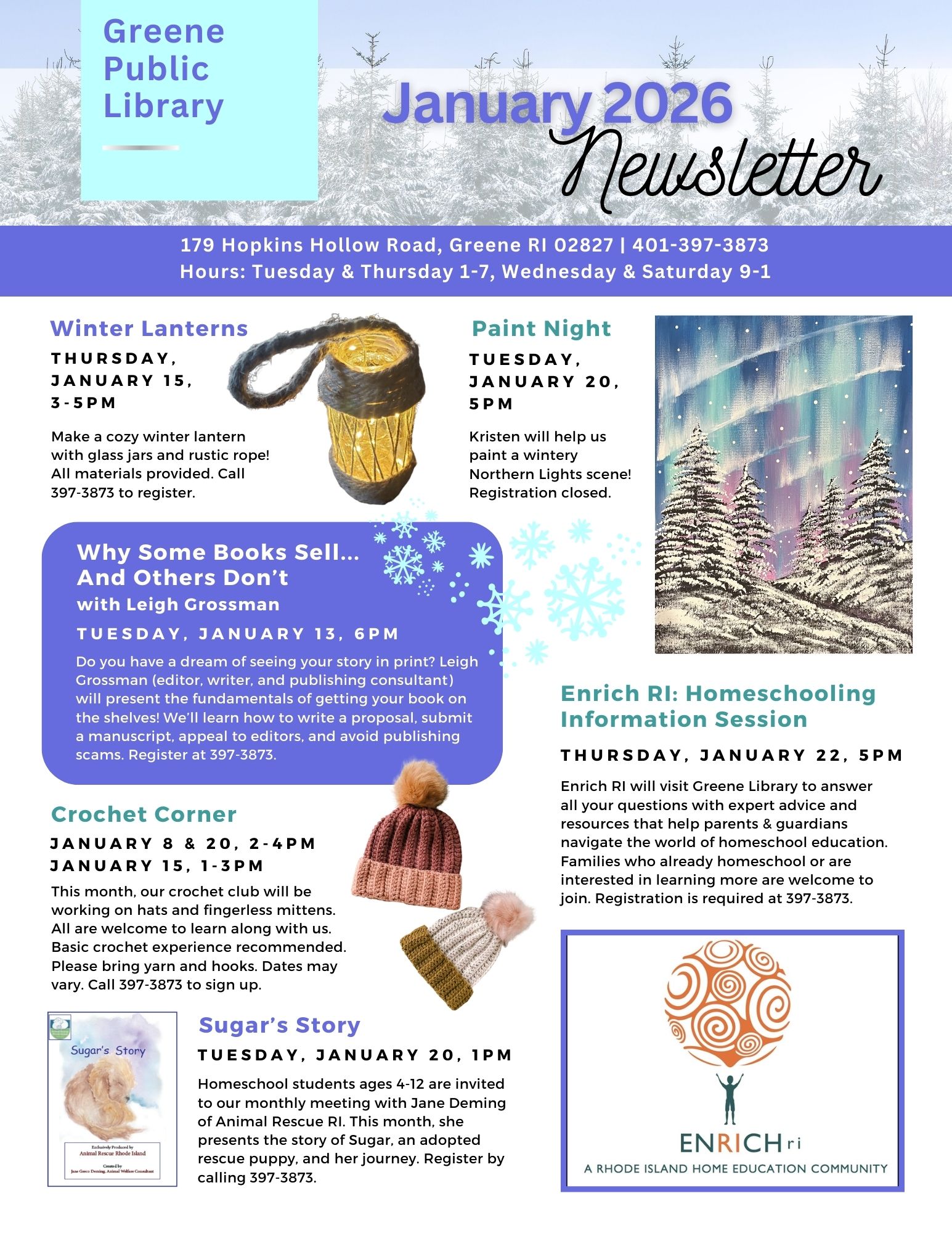 Greene Newsletter, page 1