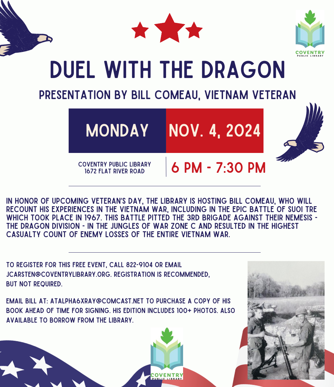 Vietnam War presentation at the Coventry, R.I. Public Library