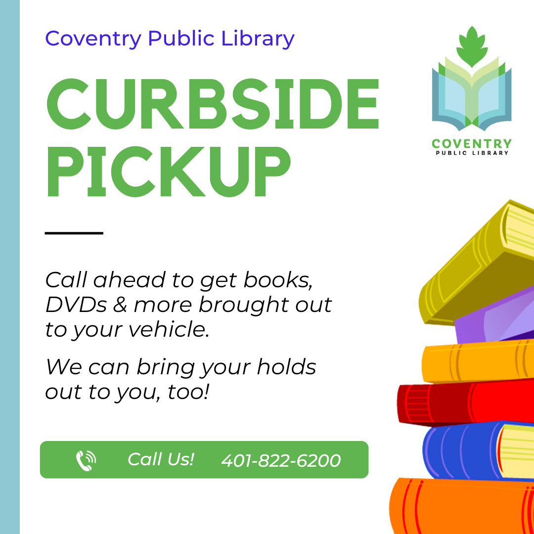 Use curbside pickup at the Coventry Public Library