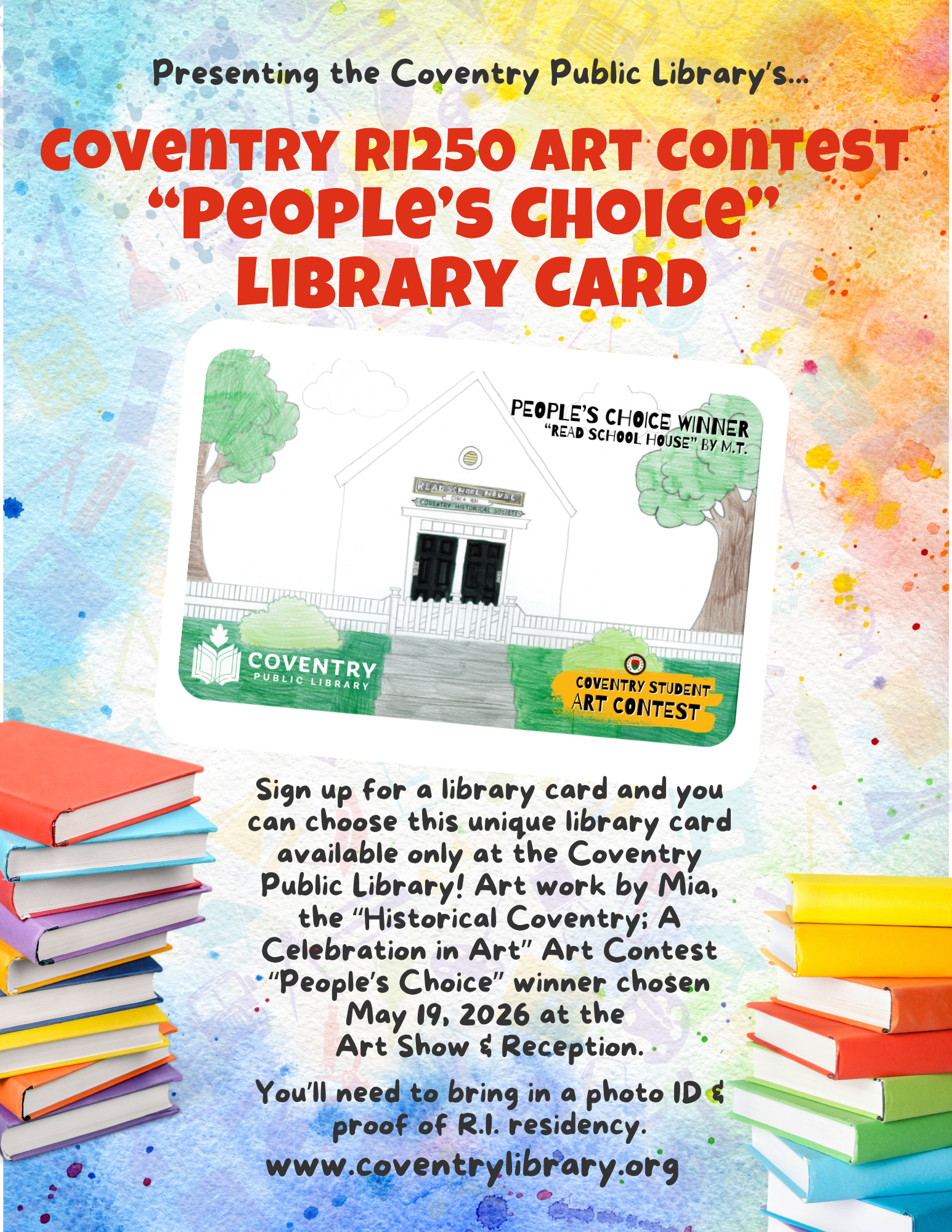 Peoples Choice Special Edition Library Card available now at the Coventry Public Library