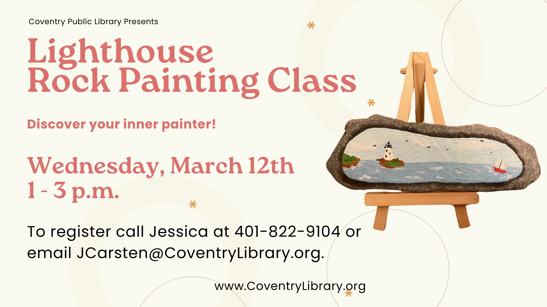 Lighthouse Rock Painting Class