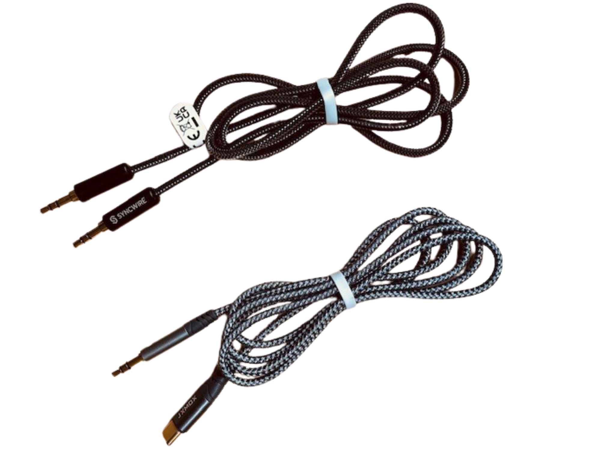 Aux cord for audio available through the Coventry Public Library's library of things