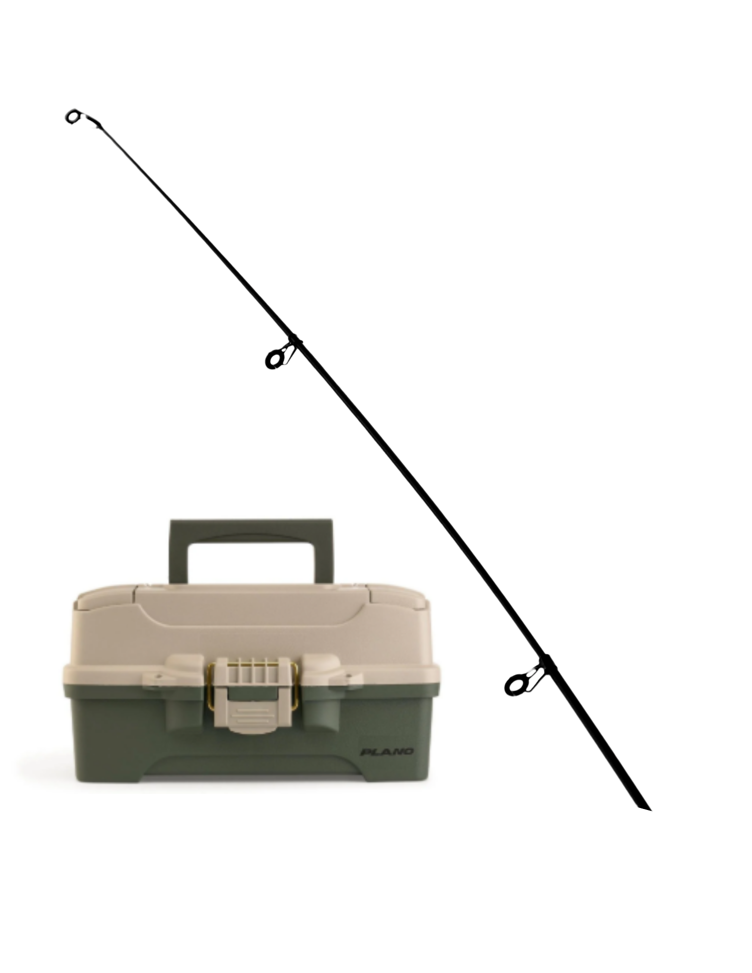 Fishing poles and tackle boxes available from the Coventry Public Library's library of things