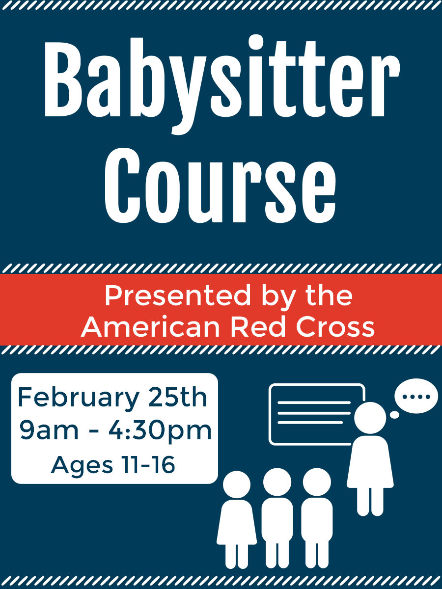 babysitter course february 25th 9-4:30pm
