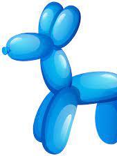 Blue balloon dog