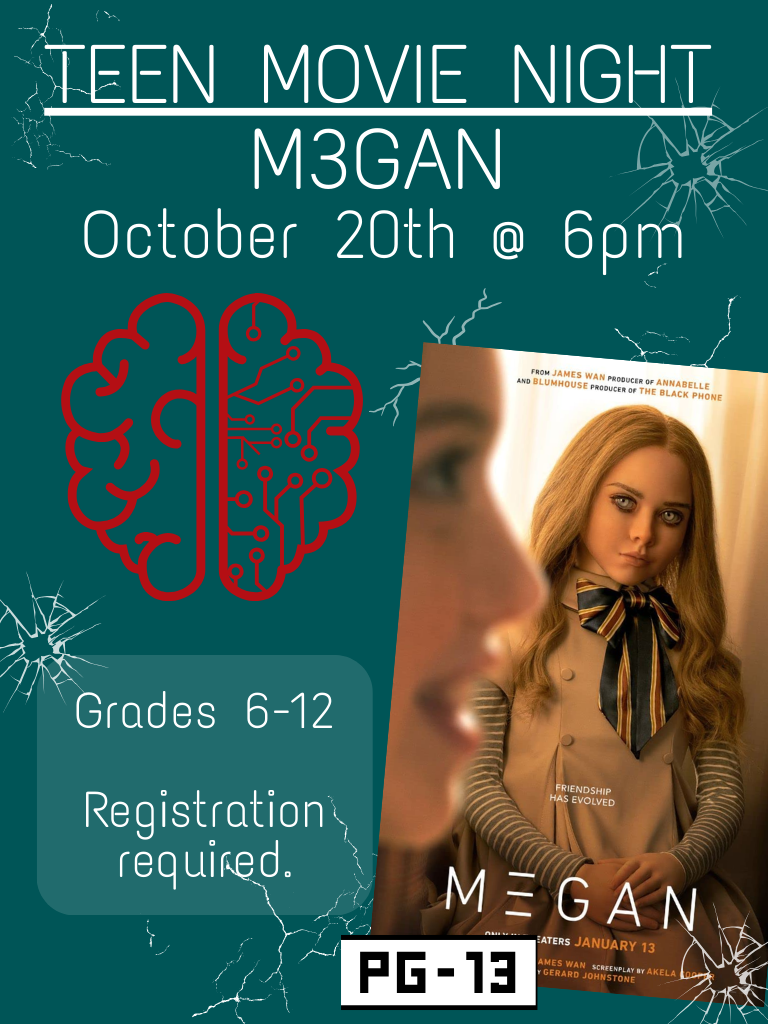 teen movie night m3gan grades 6-12