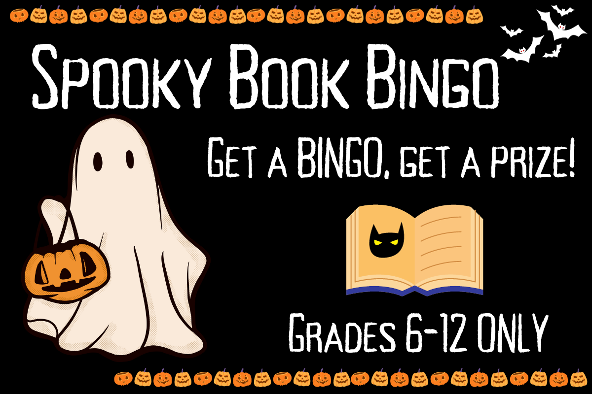 spooky book bingo grades 6-12 