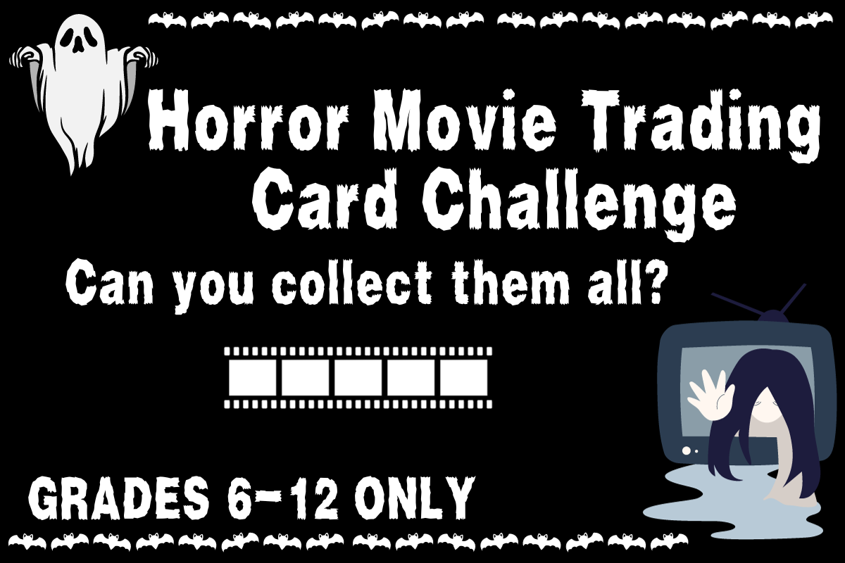 horror movie trading card challenge grades 6-12