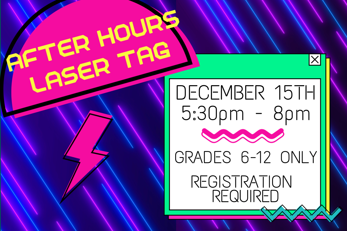 Laser Tag After Hours Event 5:30pm-8pm