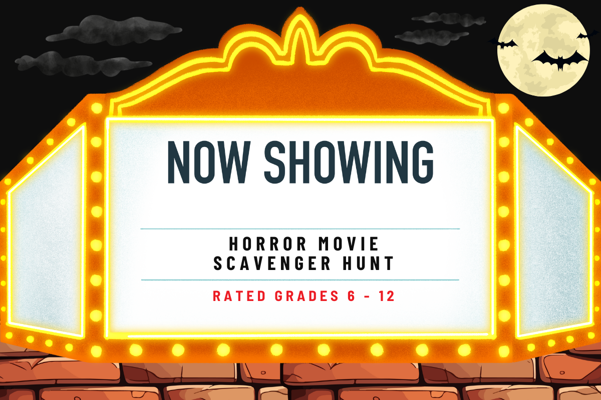 horror movie scavenger hunt grades 6-12