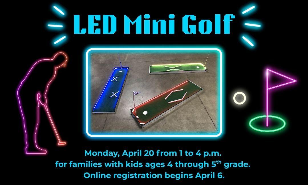 LED mini golf game