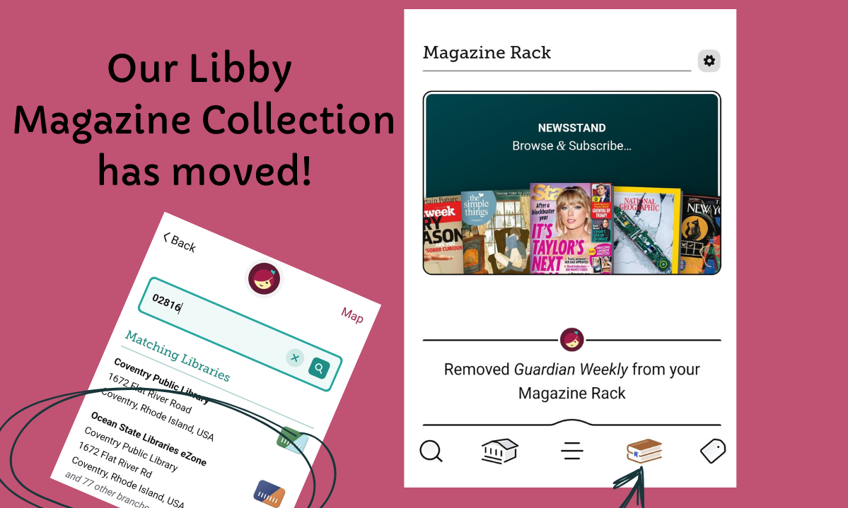 Screen shots from the Libby App