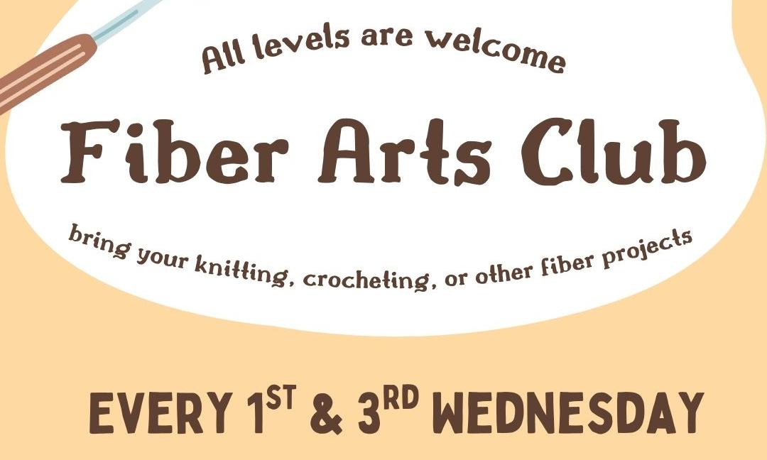 Bring your own knitting, crocheting, needlepoint or other fiber art project and join Dawn on the first and third Wednesday of the month!