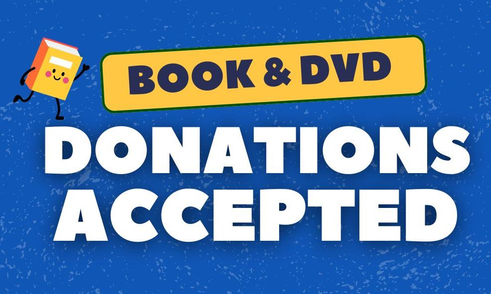 Please donate gently used books and DVDs to the Coventry Public Library