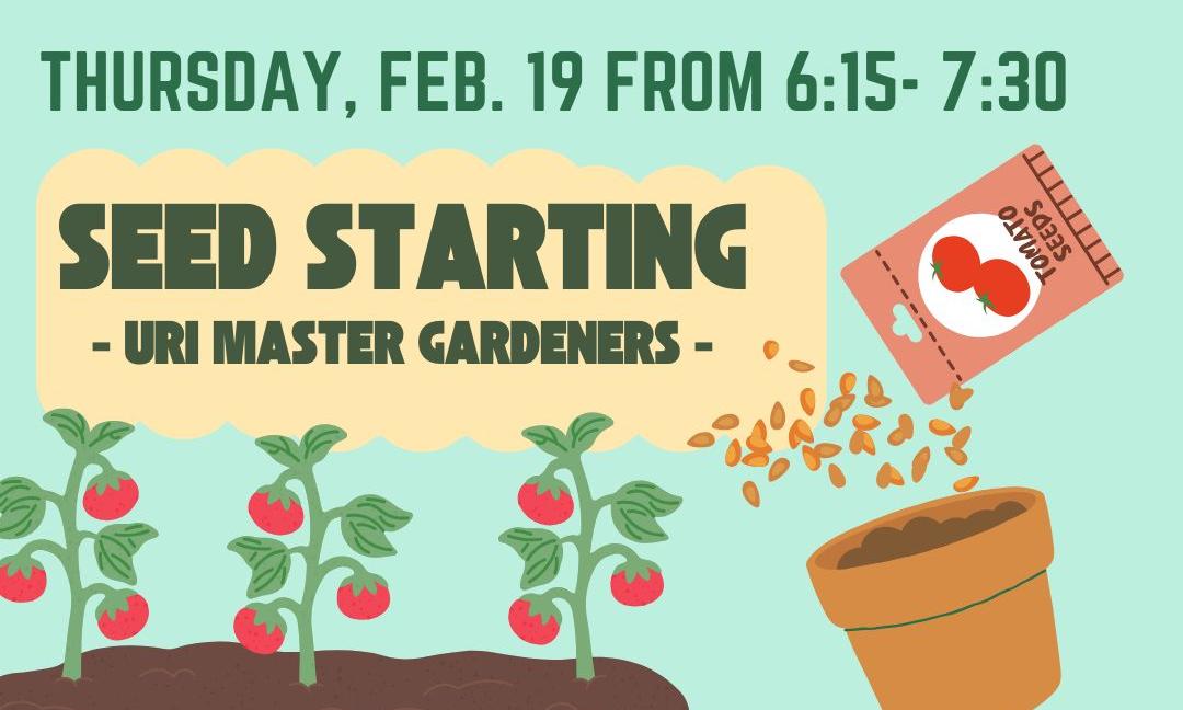 Seed starting at the Coventry Public Library
