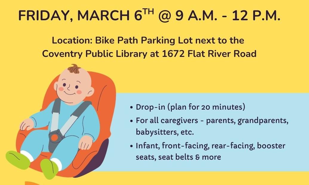 Car Seat Safety Check at the Coventry Public Library