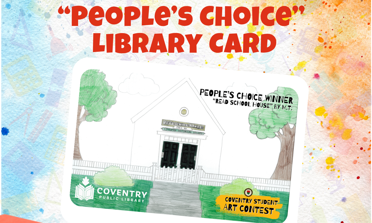 Special Edition library card available at the Coventry Public Library