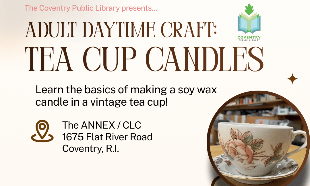 Adult Daytime Craft at the Coventry Public Library - Annex Room 127